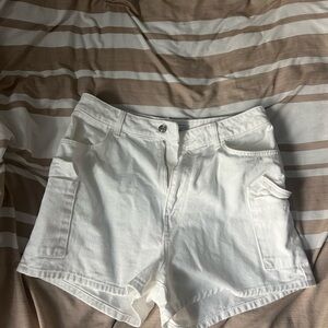 White Women's Cargo Shorts